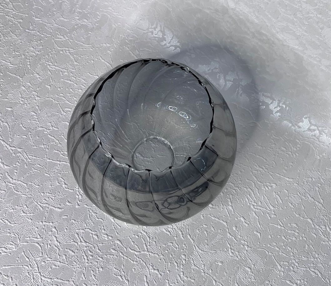 Плафон для люстры диаметр верхнего отверстия 3,1 см высота 11 см, Серый, Серый