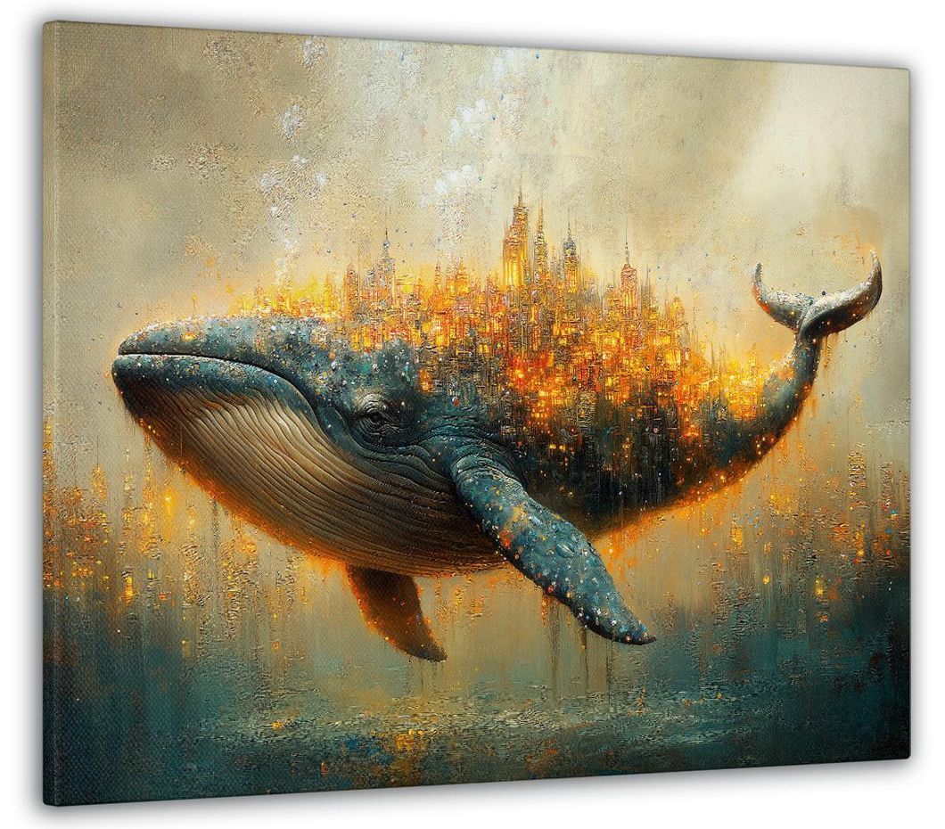 Картина на холсті МАKO " Місто на киті "50x70 см MK10557_5070