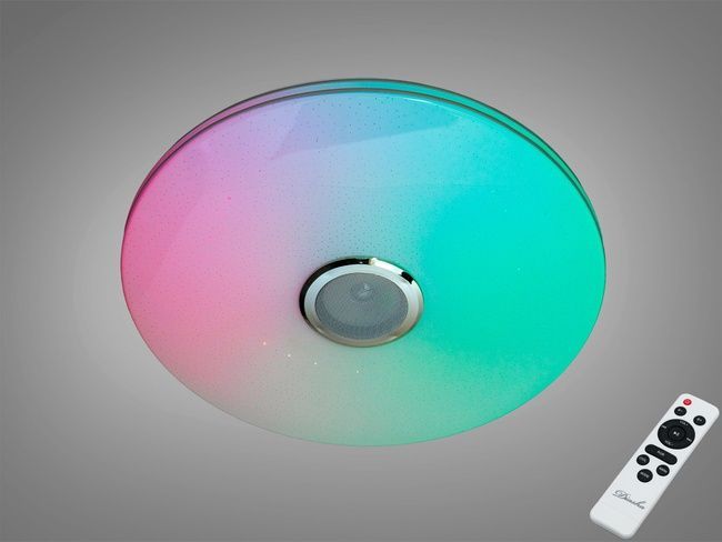 Стельова люстра LED біла 80 Вт RGB Bluetooth TUYA, TUYA додаток