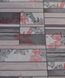 Шпалери вологостійкі на паперовій основі Шарм Люсо сіро-червоний 0,53 х 10,05м (161-05)