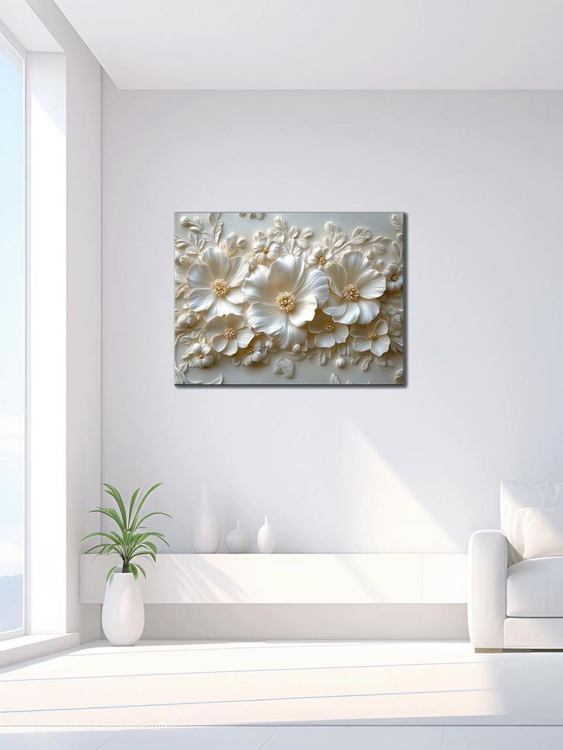 Картина на холсте МАKO " Цветочный рельеф " 50x70 см MK10611_5070