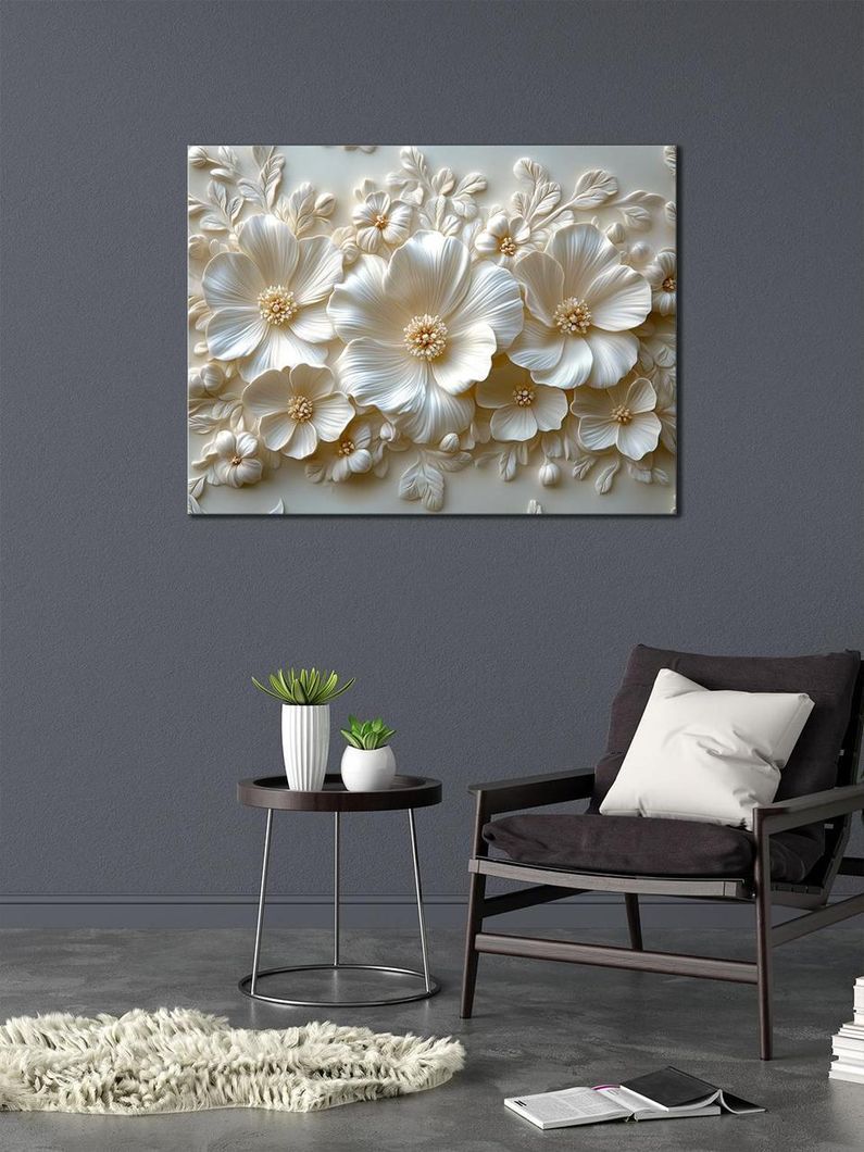 Картина на холсте МАKO " Цветочный рельеф " 50x70 см MK10611_5070
