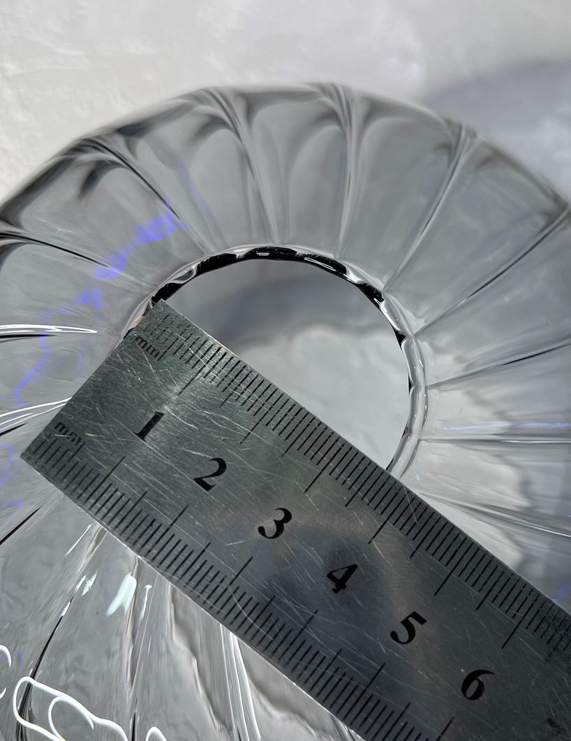 Плафон для люстри діаметр верхнього отвору 3,1 см висота 11 см, Серый, Сірий