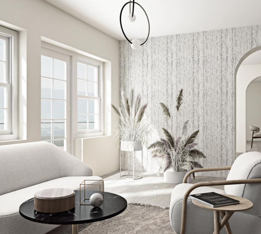 Шпалери вінілові на флізеліновій основі сірий Marburg Wallcoverings Travertino 1,06 х 10,05м (33050)