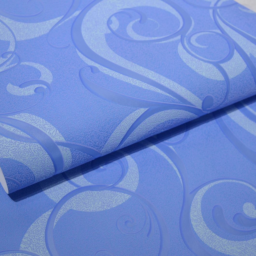 Обои акриловые на бумажной основе Слобожанские обои голубой 0,53 х 10,05м (425-16),