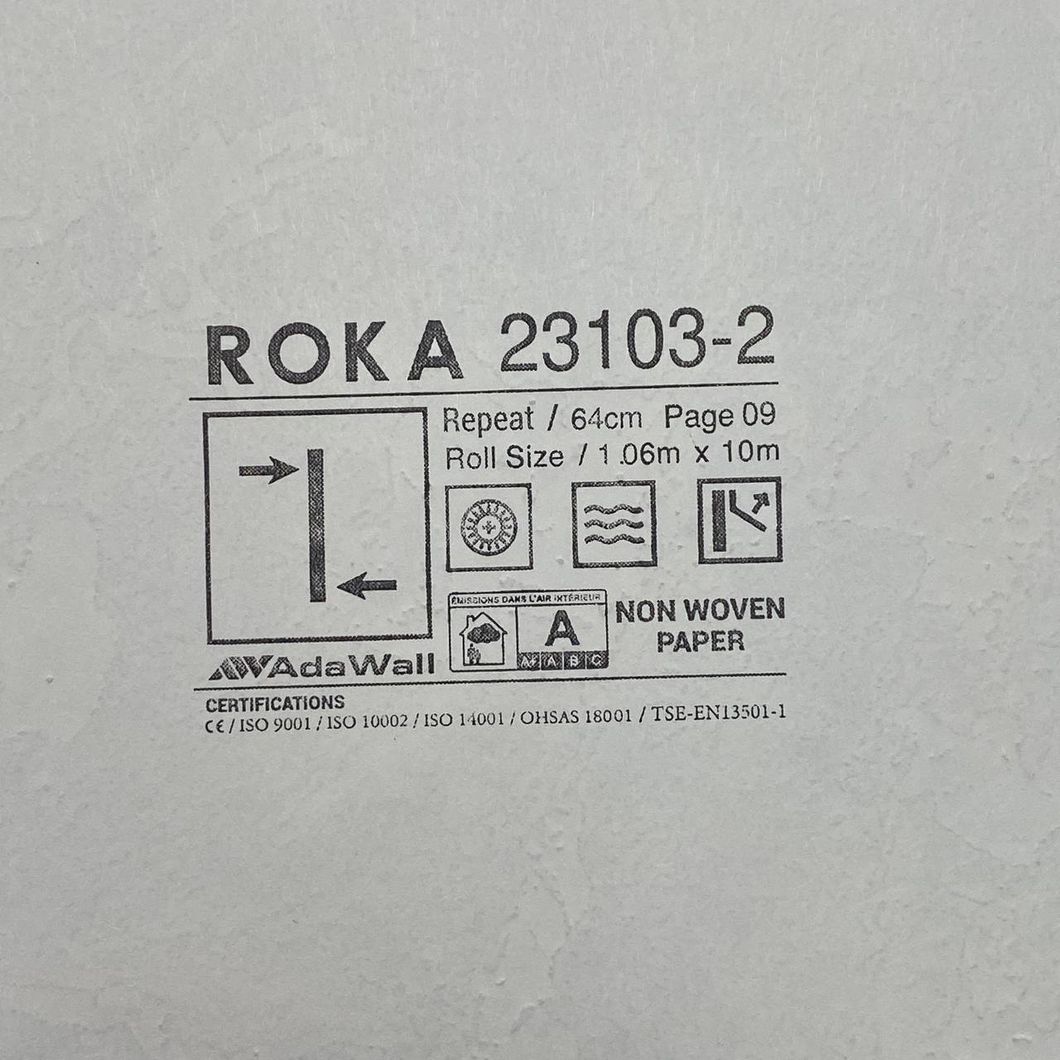 Обои виниловые на флизелиновой основе бежевый Roka AdaWall 1,06 х 10м (23103-2)