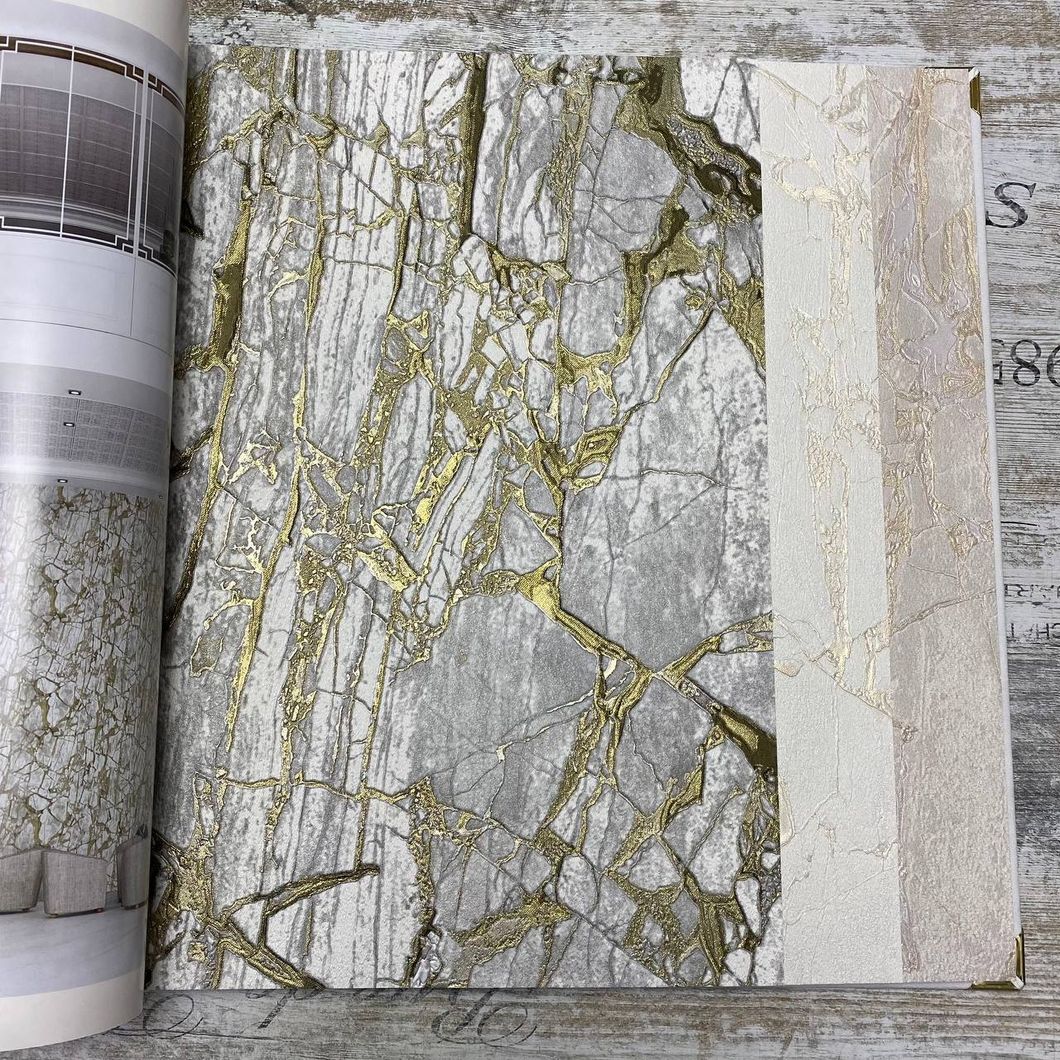 Обои виниловые на флизелиновой основе Emiliana Parati Carrara серый 1,06 х 10,05м (84603)