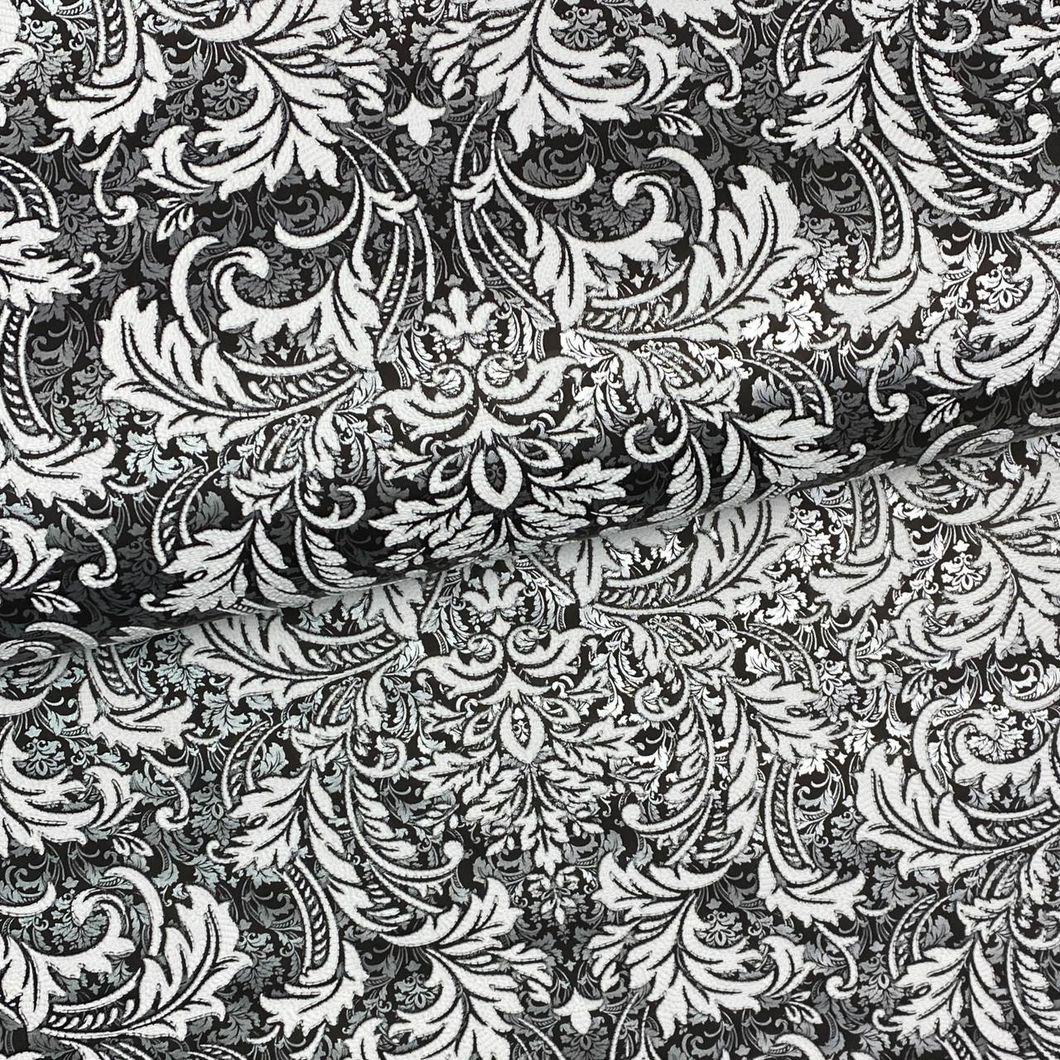 Обои акриловые на бумажной основе Континент Одри черный с серебром 0,53 х 10,05м (30210)