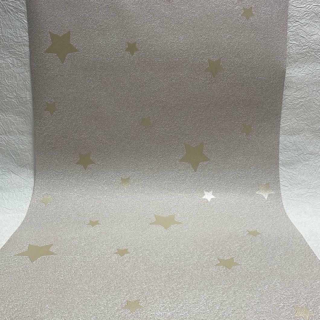 Шпалери паперові Бежеві Шарм зірки 0,53м х 10,05м (178-01)