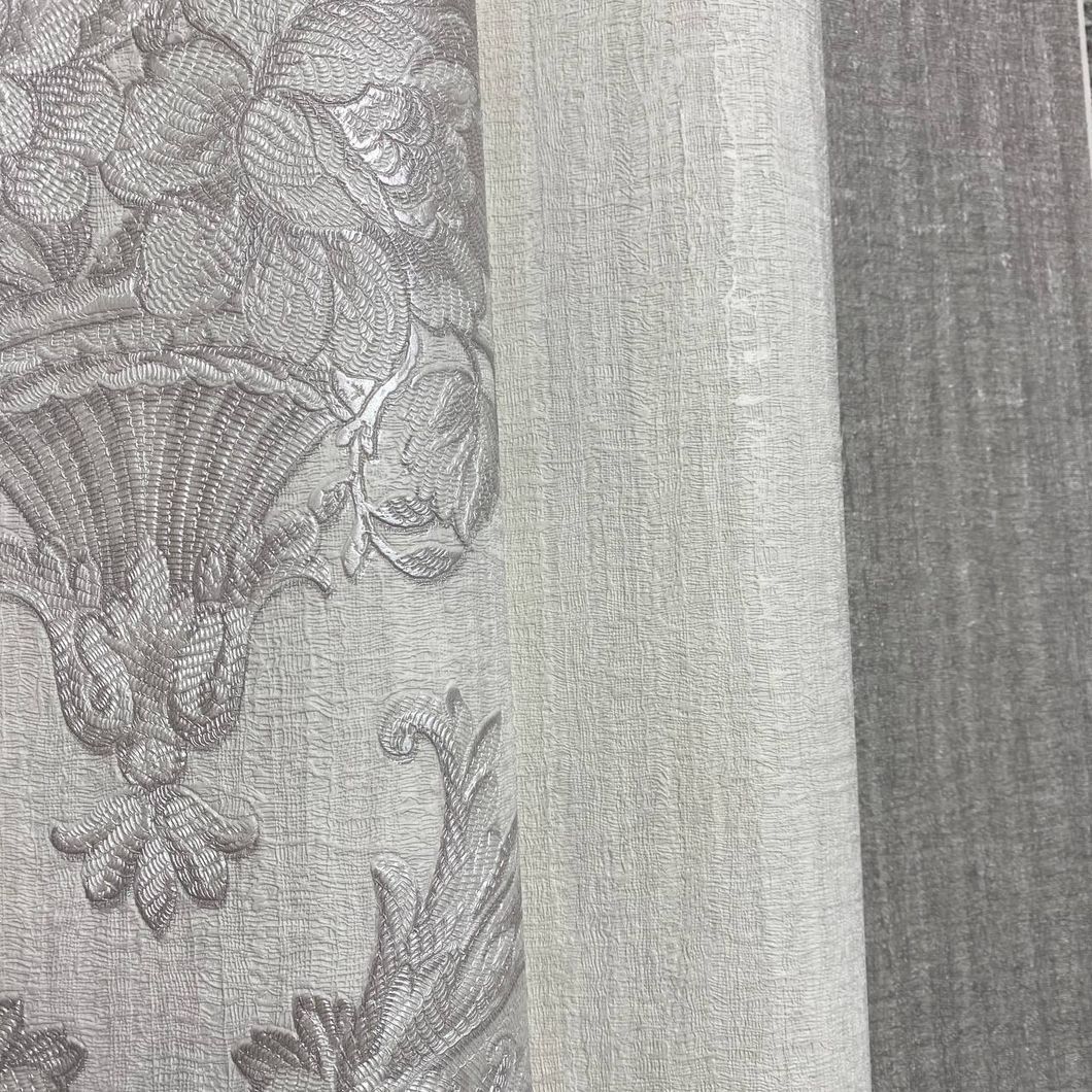 Шпалери вінілові на флізеліновій основі світло-сірий AdaWall SEYYAH 1,06 х 10,05м (1310-1)