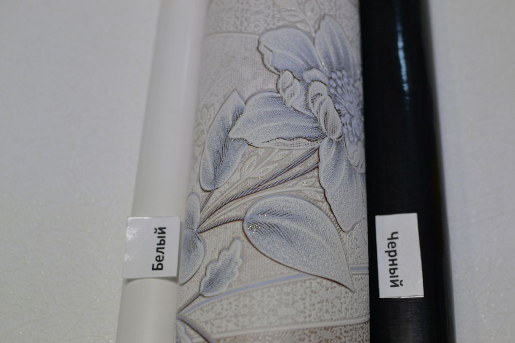 Обои виниловые на бумажной основе Славянские обои Comfort В58,4 Болеро голубой 0,53 х 10,05м (M 347-03)