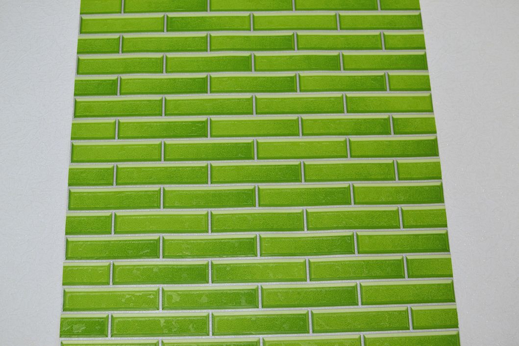 Обои виниловые на бумажной основе супер мойка Славянские обои Expromt В49,4 Лего зелёный 0,53 х 10,05м (5753-04)