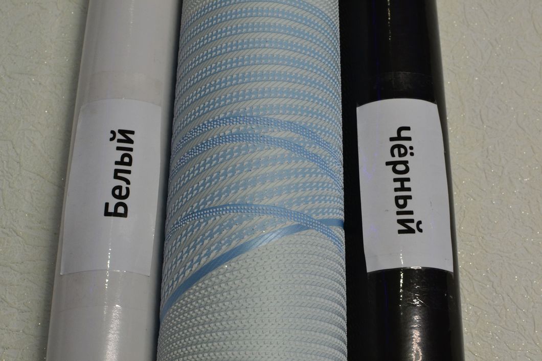 Обои акриловые на бумажной основе Слобожанские обои голубые 0,53 х 10,05м (448-06), Белый, Белый