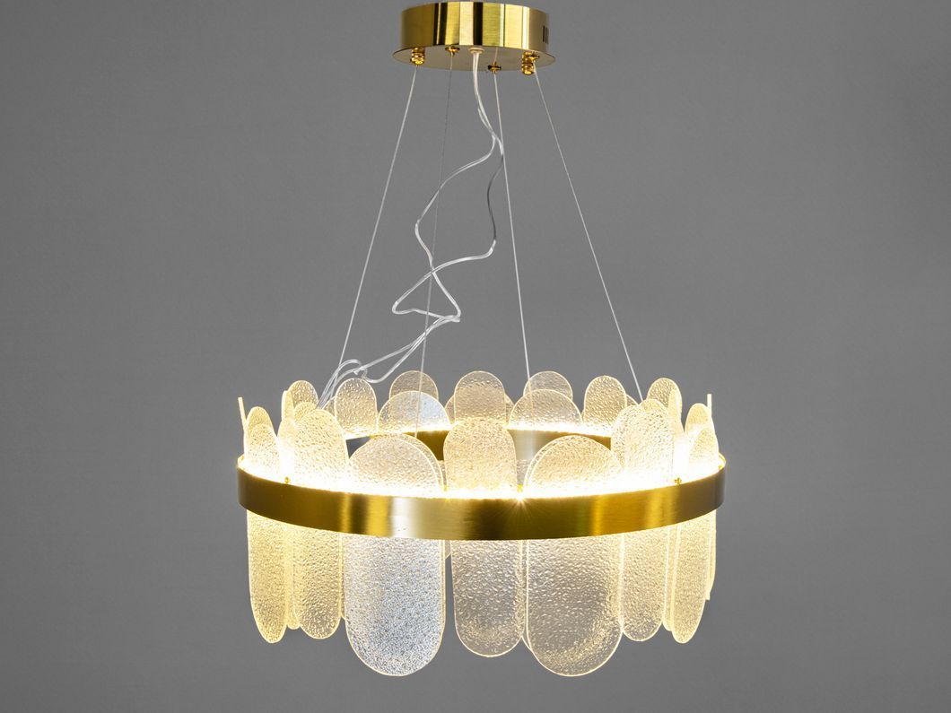 Классическая подвесная хрустальная люстра Diasha, золото, LED 120