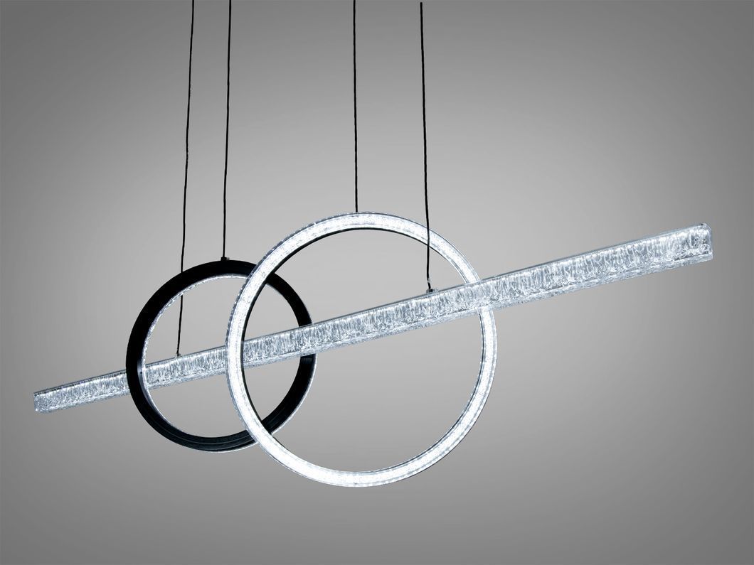Подвесная LED люстра Diasha черная 58 Вт 10 м&sup2;