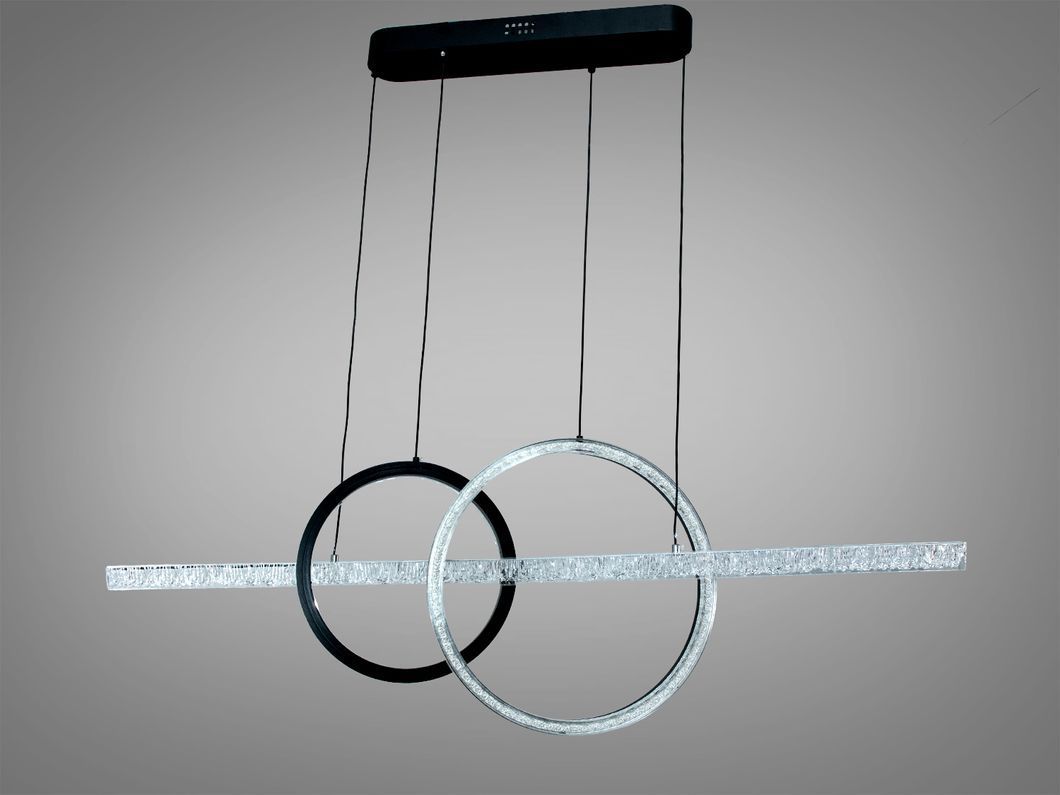 Подвесная LED люстра Diasha черная 58 Вт 10 м&sup2;