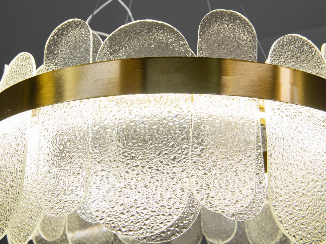 Классическая подвесная хрустальная люстра Diasha, золото, LED 120