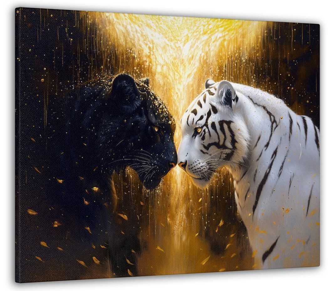 Картина на холсте МАKO "Инь и Ян тигры " 50x70 см MK10606_5070