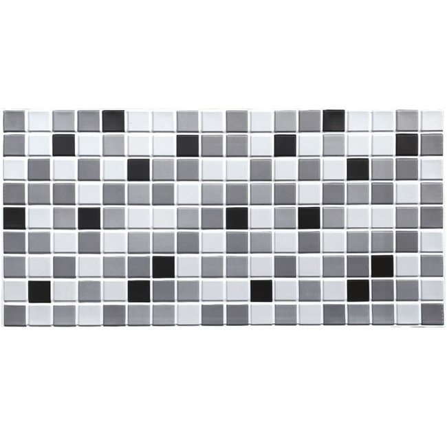 Декоративна панель ПВХ чорно-біла мозаїка 960х480х4мм SW-00001432