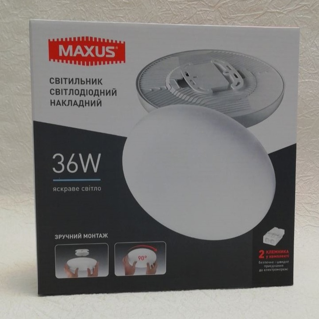 Світильник світлодіодний Maxus SP Surface 36W 4100K Circle (1-MSP-3641-CS)