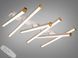 Люстра LED потолочная белая 82Вт 6 линий пульт димер
