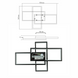 Керована світлодіодна люстра SVEN 70W 3S SMART 550x360x75-BLACK-220-IP20