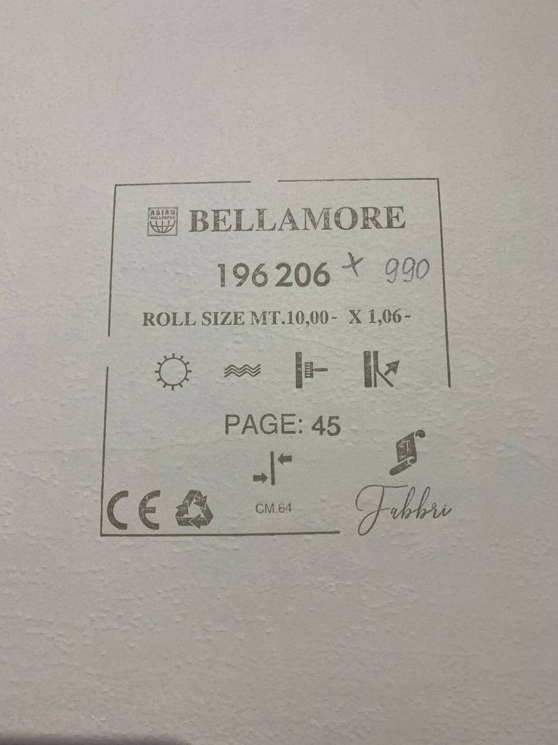 Обои виниловые на флизелиновой основе Wiganford Bellamore бежевый 1,06 х 10,05м (196206)