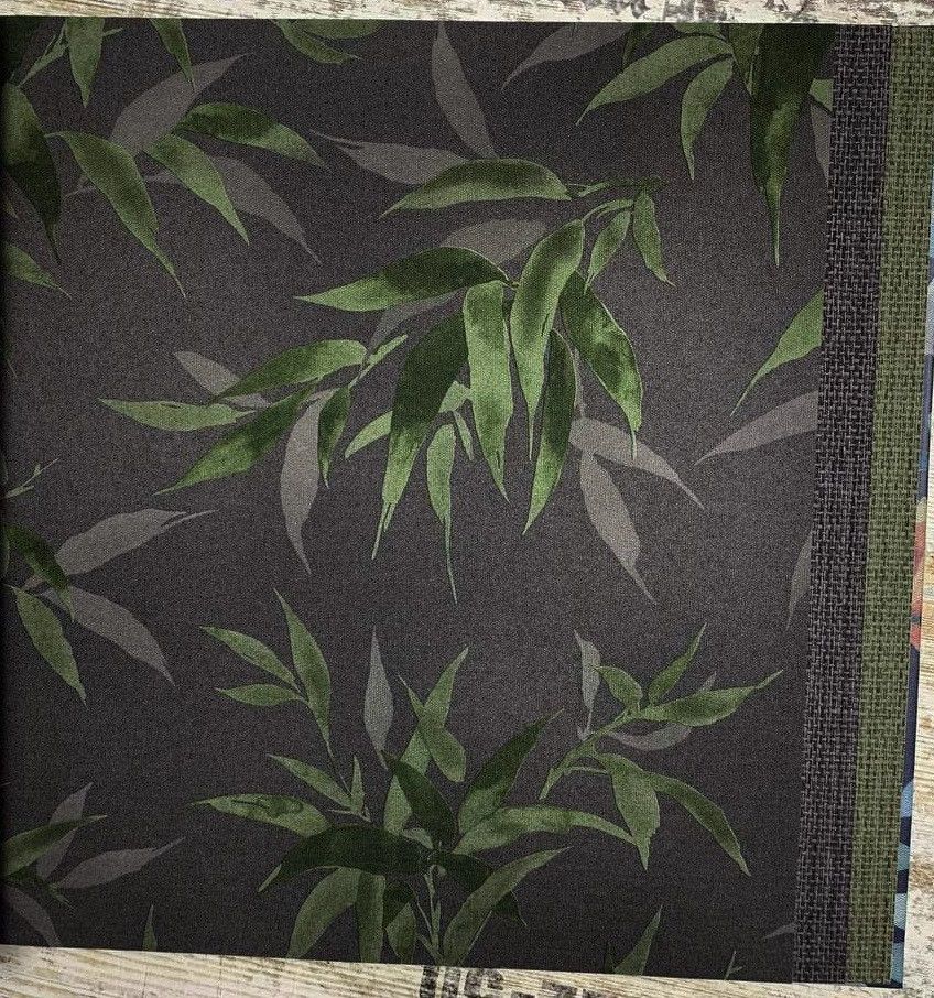 Шпалери вінілові на флізеліновій основі Rash Kimono чорний 0,53 х 10,05м (409772)