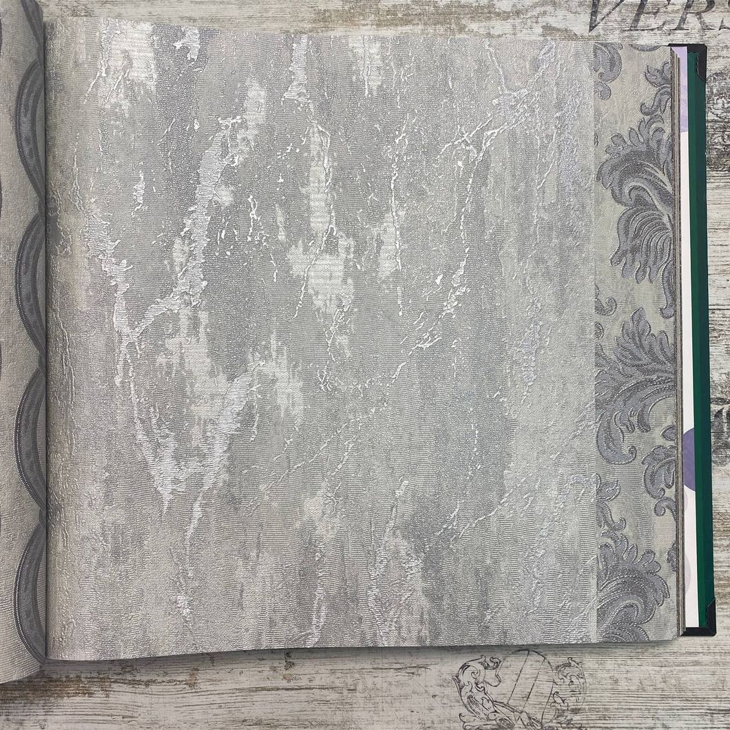 Обои виниловые на флизелиновой основе серый AdaWall Seven 1,06 х 10,05м (7809-2)