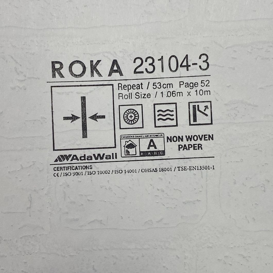 Шпалери вінілові на флізеліновій основі коричневий Roka AdaWall 1,06 х 10м (23104-3)