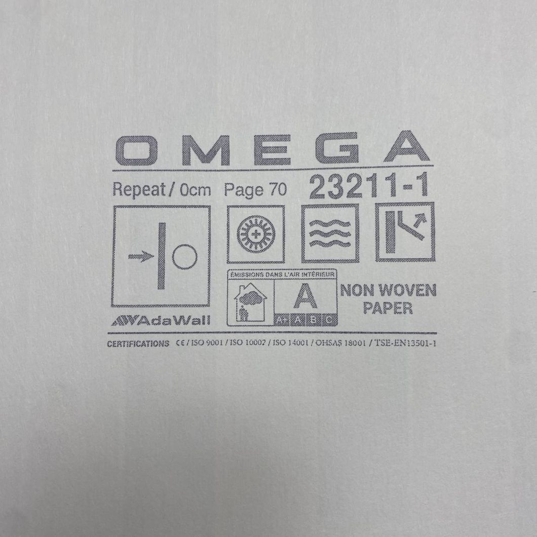 Обои виниловые на флизелиновой основе OMEGA AdaWall рейка светло-коричневый 1,06 х 10,05м (23211-1)