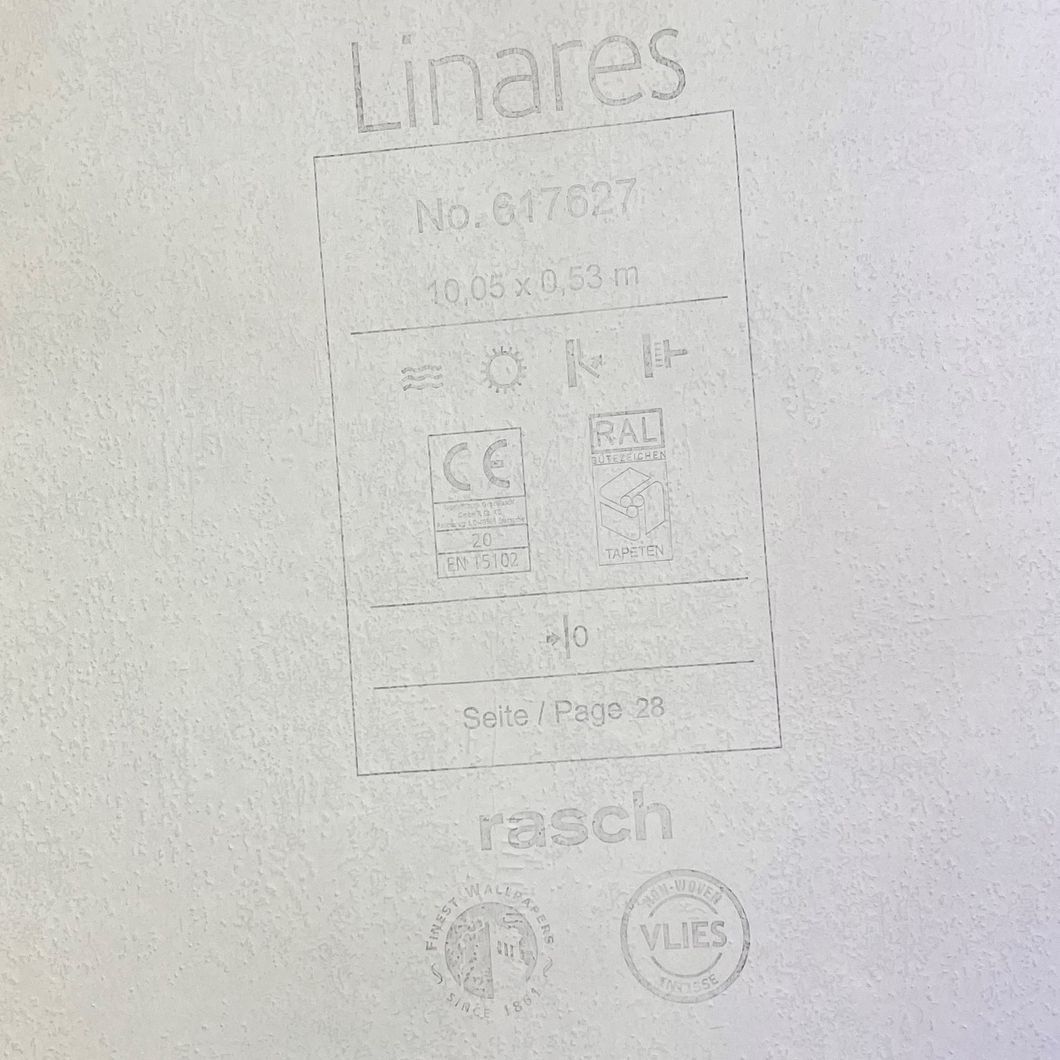 Обои виниловые на флизелиновой основе Rasch Linares тёмно-серый 0,53 х 10,05м (617627)