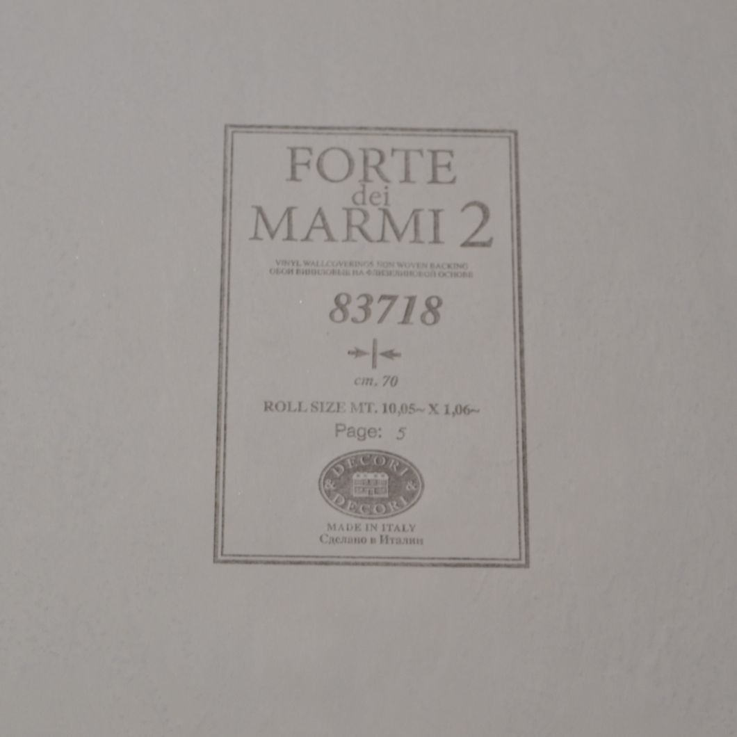 Обои виниловые на флизелиновой основе Decori & Decori Forte Dei Marmi 2 светло-бежевый 1,06 х 10,05м (83718)