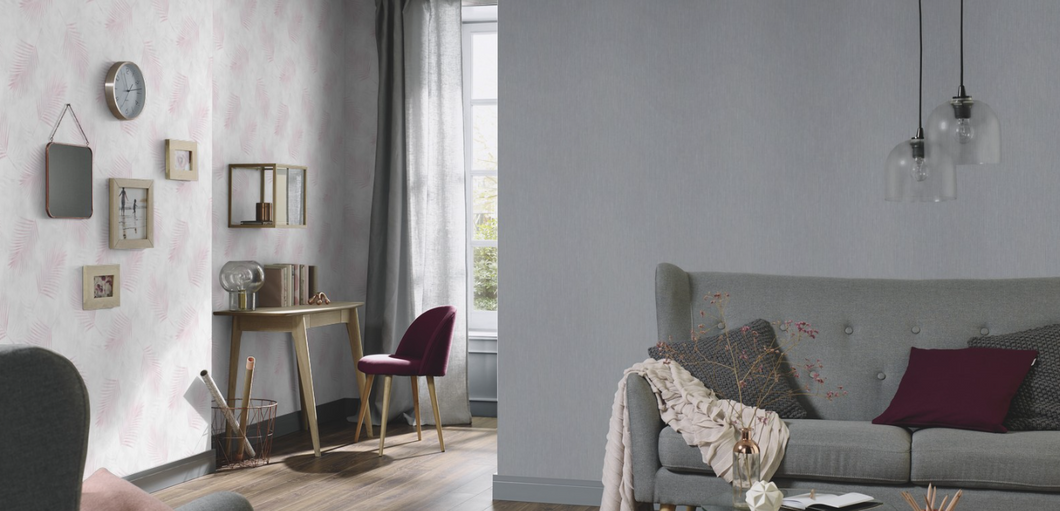 Шпалери вінілові на флізеліновій основі Fashion for Walls білий 0,53 х 10,05м (10004-01)