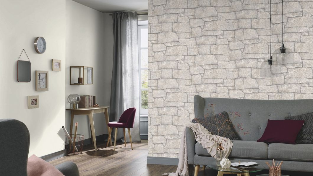 Обои виниловые на флизелиновой основе Erismann Code Nature бежевый 1,06 х 10,05м (12151-02)