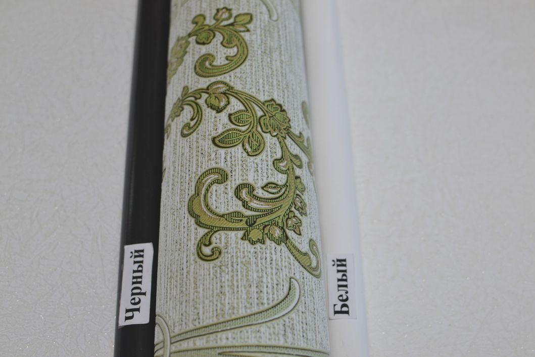 Обои виниловые на бумажной основе Славянские обои Comfort В58,4 Бри зелёный 0,53 х 10,05м (M 374-04),
