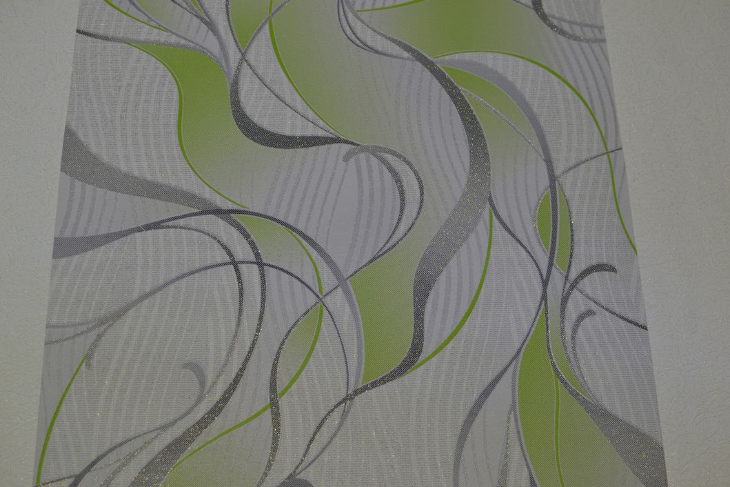 Шпалери вінілові на паперовій основі Слов'янські шпалери Comfort В53,4 Водограй 2 зелений 0,53 х 10,05м (5645-04)