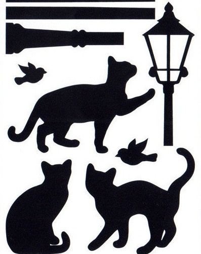 Наклейка декоративная АртДекор №26 Кошки черные (1185 - 26)