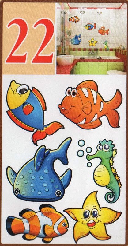 Наклейка декоративная АртДекор №22 Рыбки (403-22)