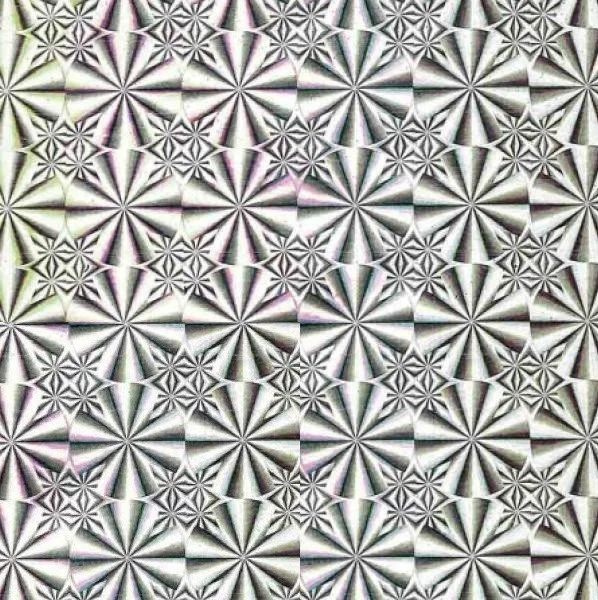 Самоклейка декоративна голограма Hongda Сніжинки срібло 0,45 х 15м (1006), Серый, Сірий