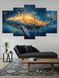 Модульная картина MAKO " Полет кита " 80x125 см MK50555