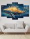 Модульная картина MAKO " Полет кита " 80x125 см MK50555