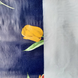 Клеенка на стол ПВХ на основе Тюльпаны цветы синий 1,4 х 1м (100-241), Синий, Синий