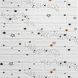 Панель стеновая самоклеящаяся декоративная 3D под белый кирпич Звезды 700х770х5мм (021), Белый, Белый