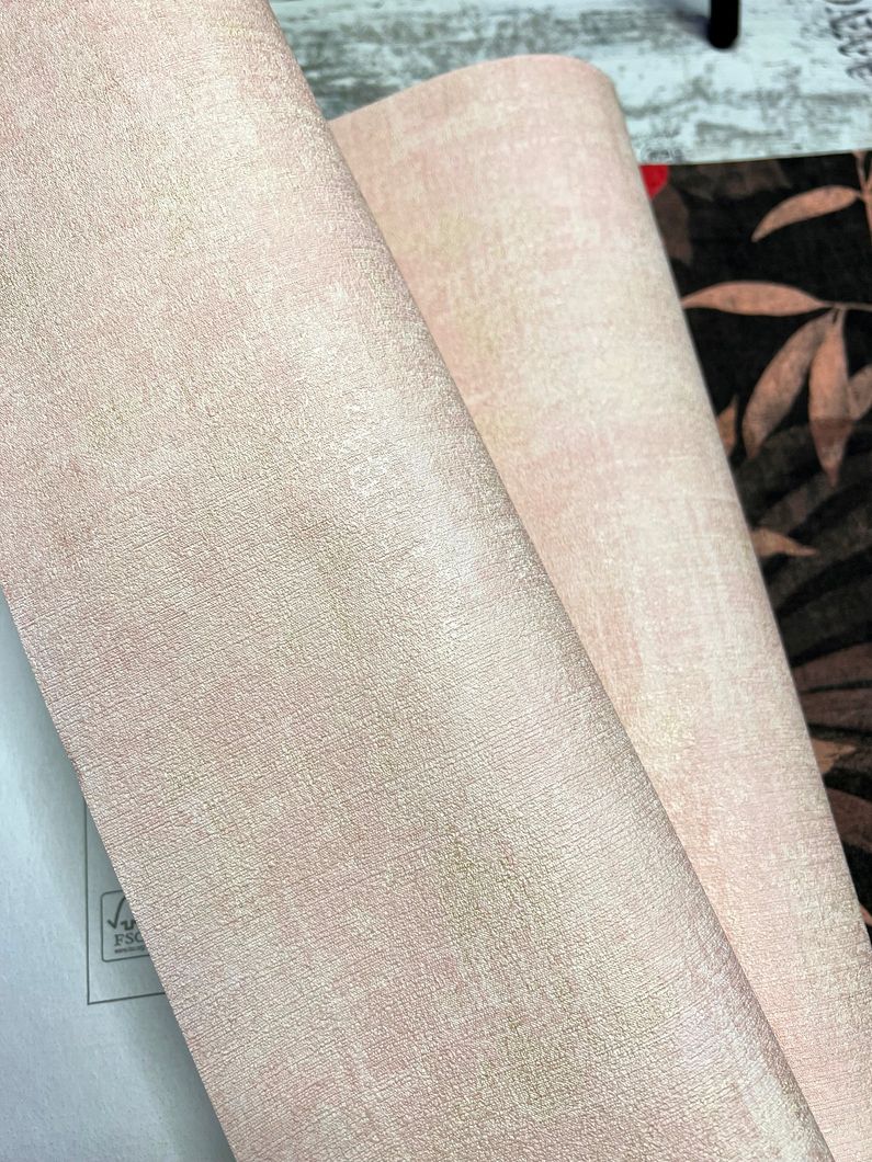 Шпалери вінілові на флізеліновій основі AS Creation Cuba рожевий 0,53 х 10,05м (38024-6)