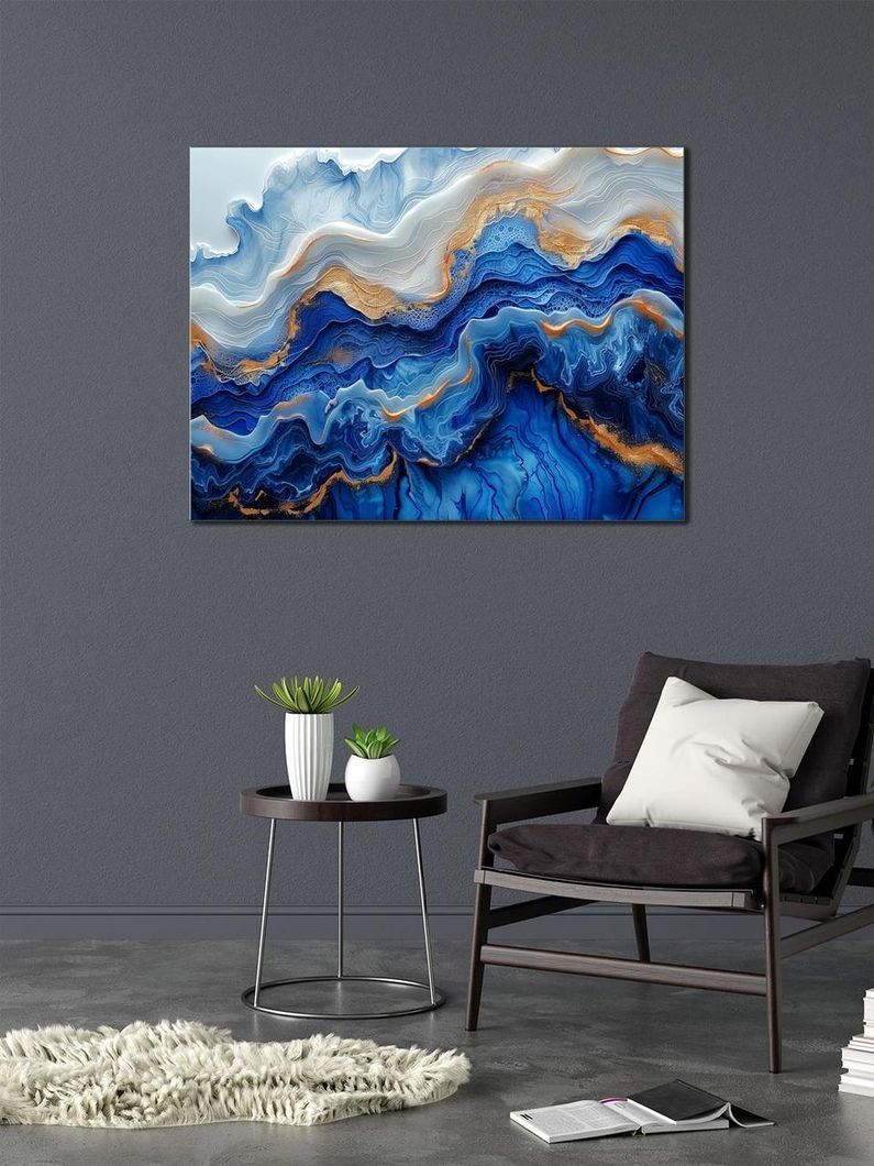 Картина на холсте МАKO " Синяя глубина " 50x70 см MK10612_5070