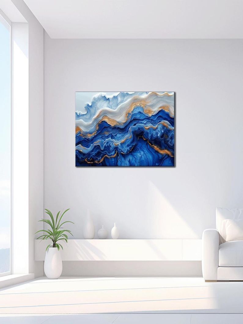 Картина на холсте МАKO " Синяя глубина " 50x70 см MK10612_5070