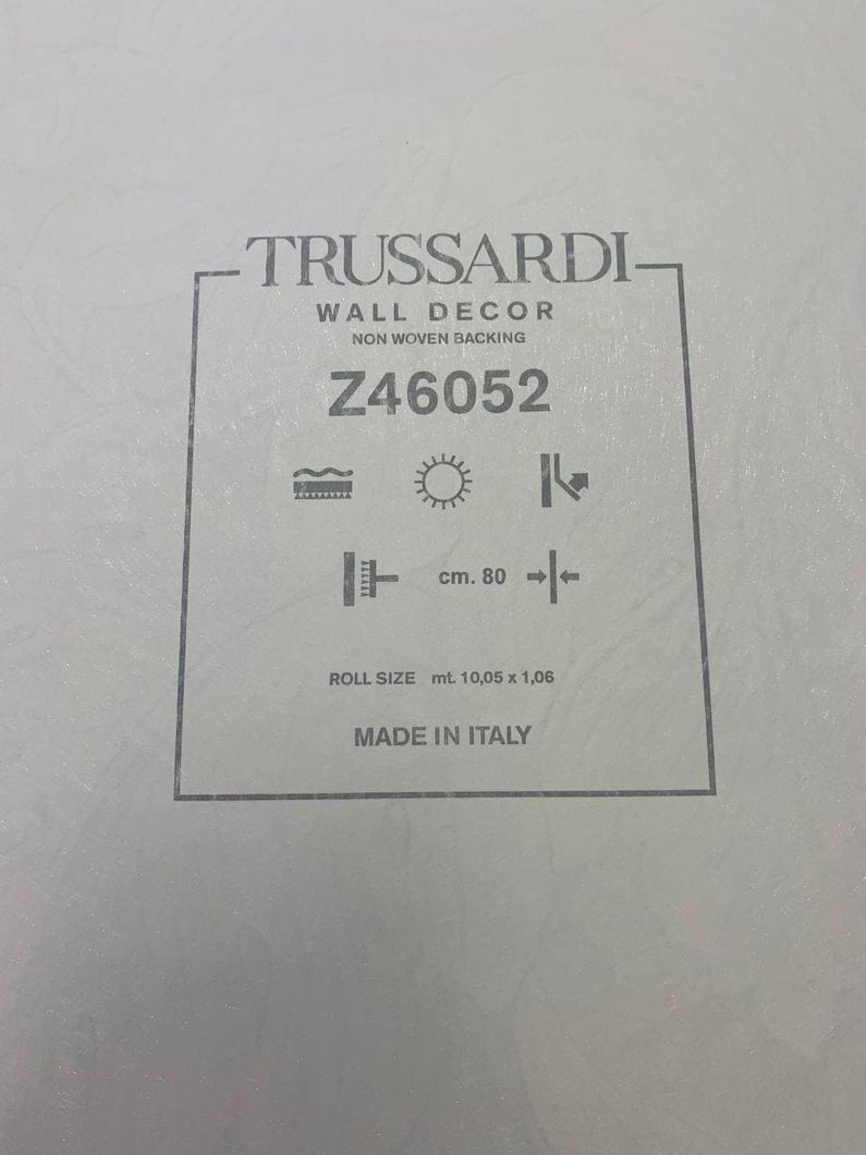 Обои виниловые на флизелиновой основе Zambaiti Parati Trussardi 6 зелёный 1,06 х 10,05м (Z46052),