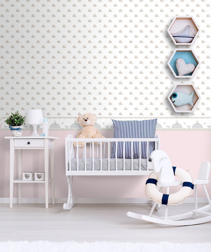 Обои бумажные ICH Lullaby розовый 0,53 х 10,05м (229-2)