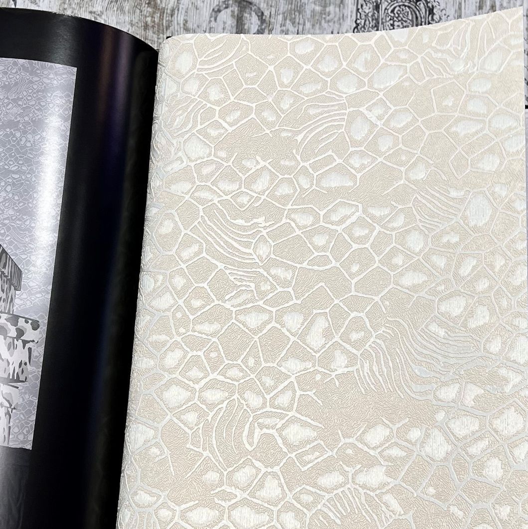 Шпалери вінілові на флізеліновій основі Wallpaper Roberto Cavalli Home бежевий 1,06 х 10,05м (RC19037), Бежевий, Бежевий
